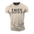Men's Faith Builds Faith Cotton T-Shirt